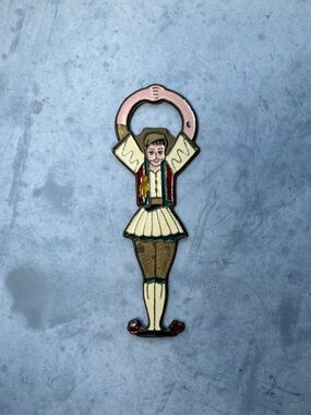 1960s–70s Bronze Enamel Greek Dancer Bottle Opener